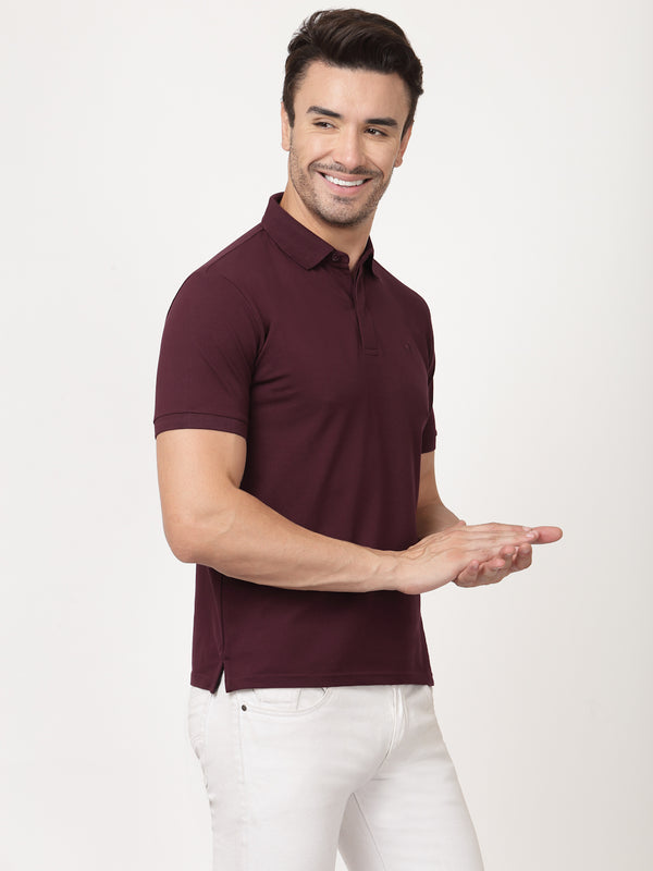 Maroon Paris Polo Shirt