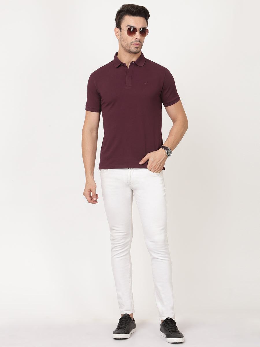 Maroon Paris Polo Shirt