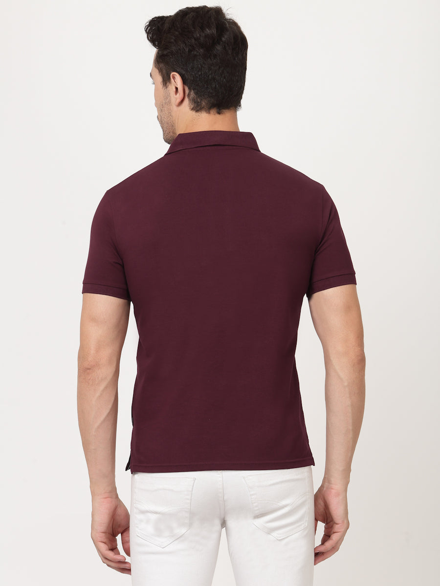 Maroon Paris Polo Shirt