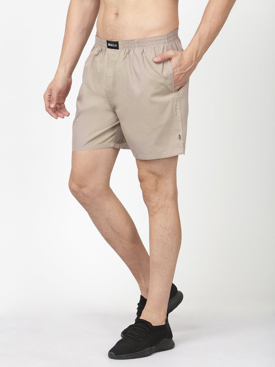 Hommie Beige Boxer Shorts