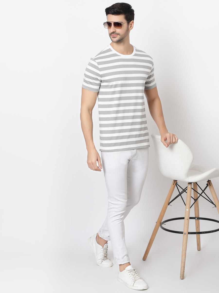Grey Stripes Tshirt