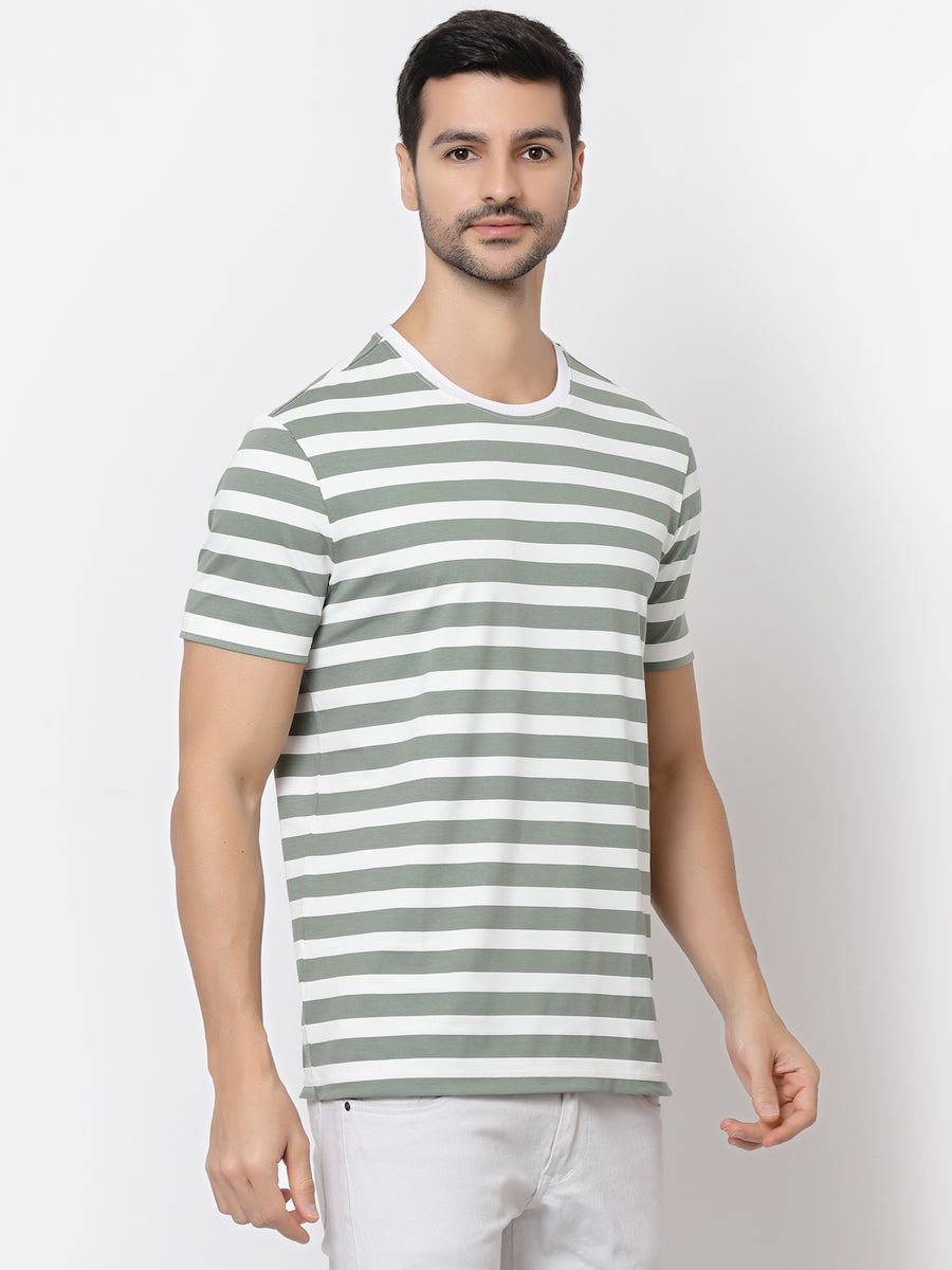 Pastel Green Stripes Tshirt