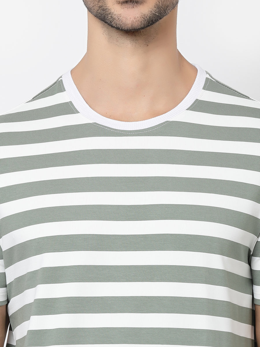 Pastel Green Stripes Tshirt