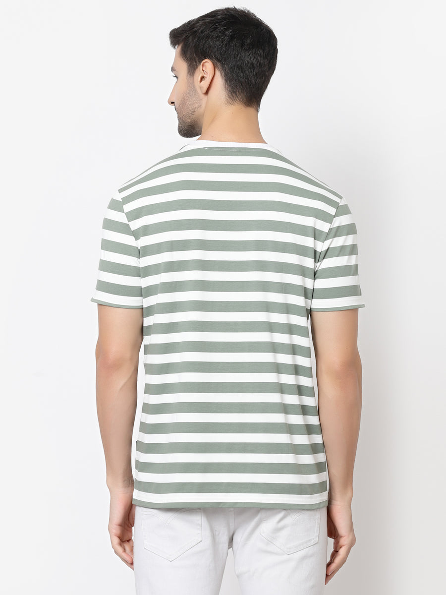 Pastel Green Stripes Tshirt