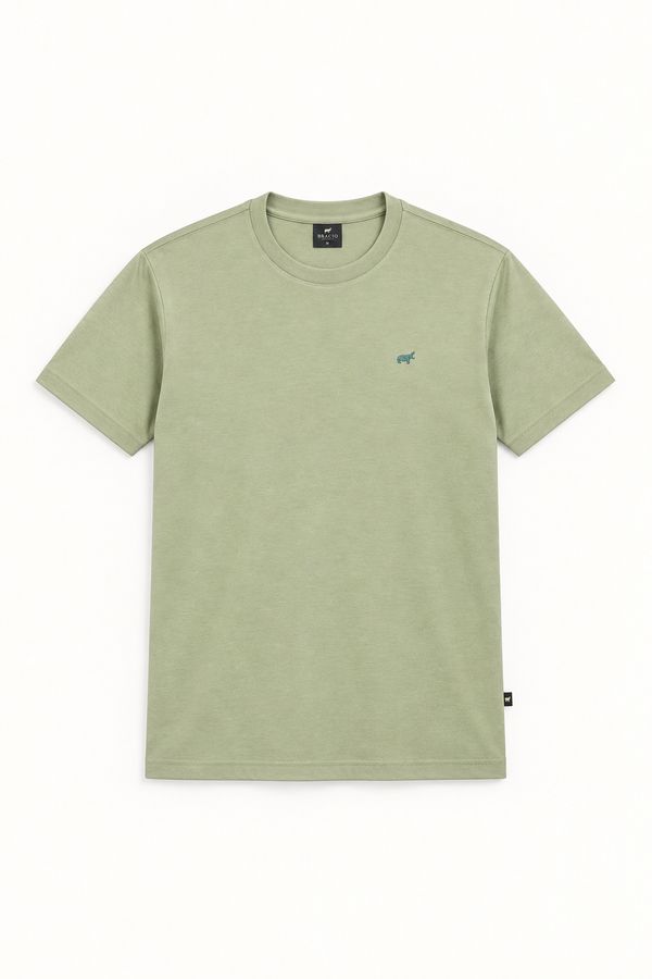 Light Green Round Neck Tshirt