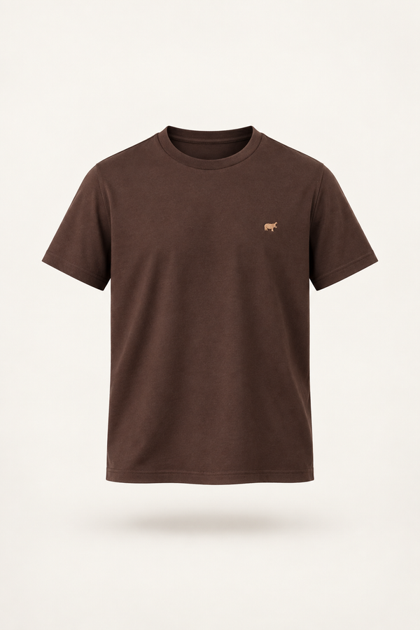 Tan Round Neck Tshirt