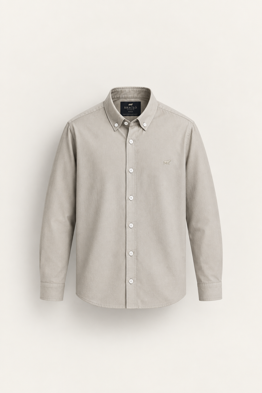 Khaki Button-Down Shirt