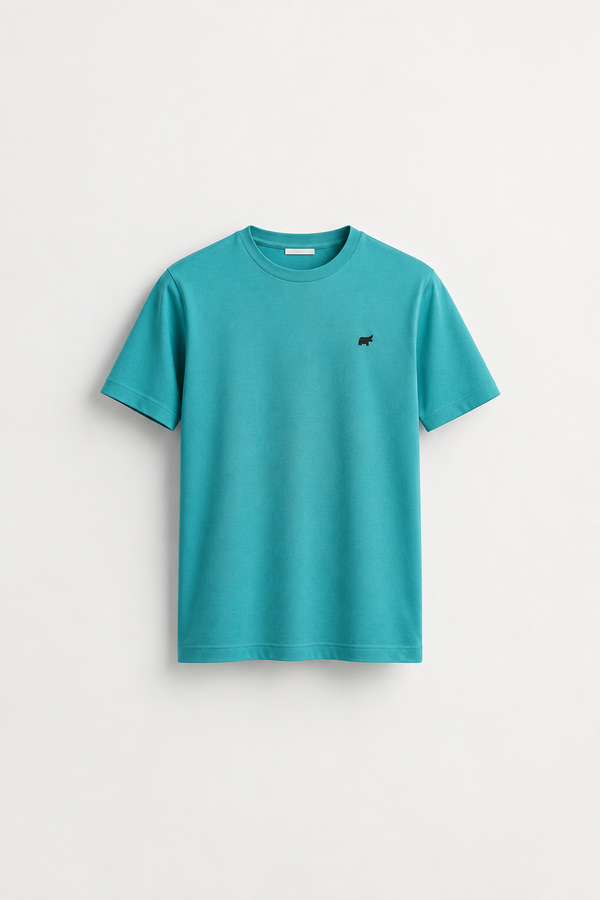 Teal Green Round Neck Tshirt