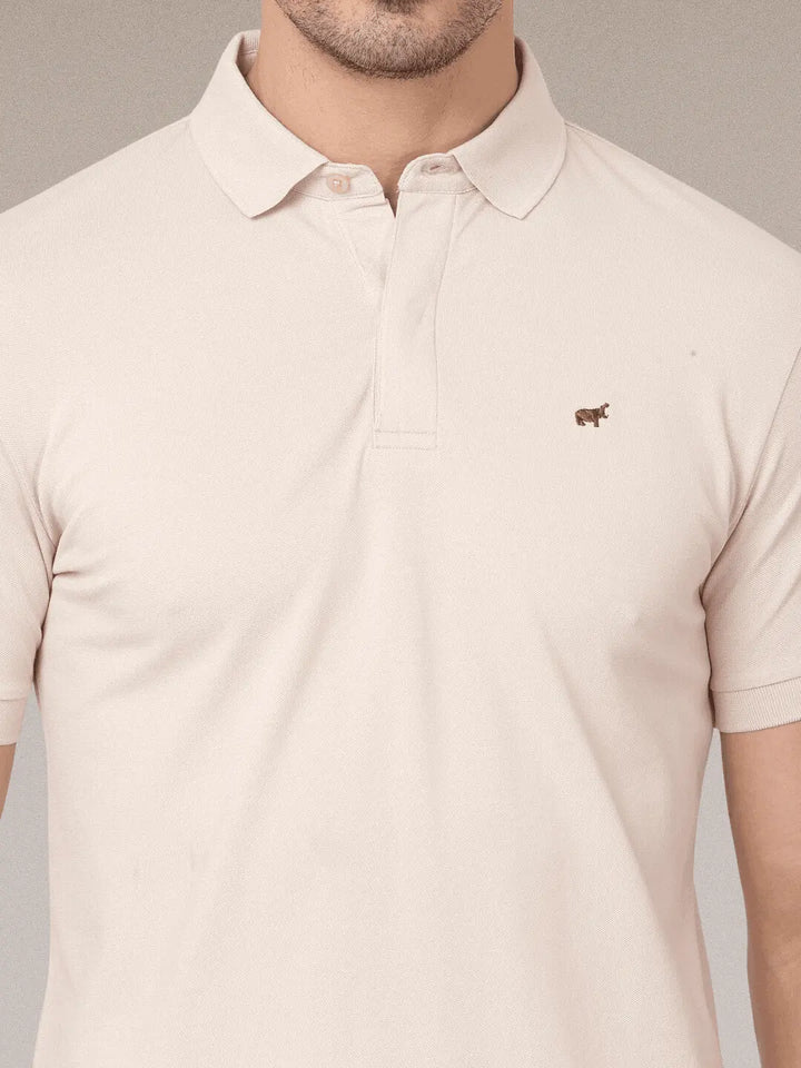 Light Beige Polo Shirt