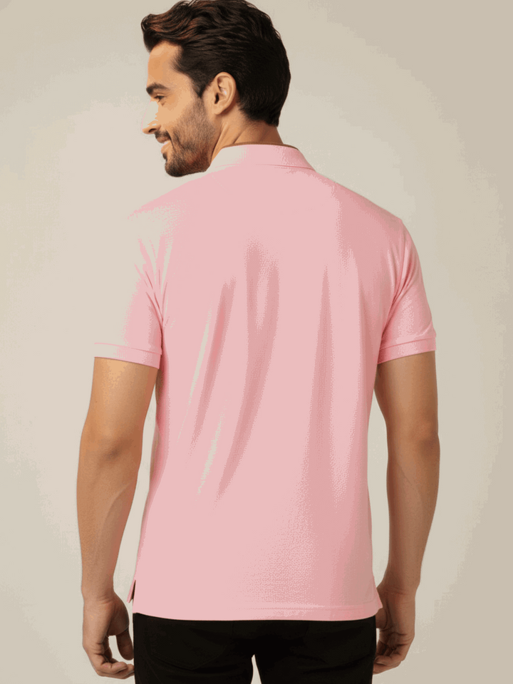 Mandarin Collar Polo Shirt