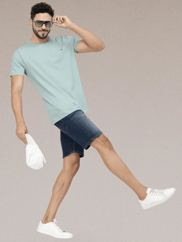 Basic Round Neck T-shirt - Braclo