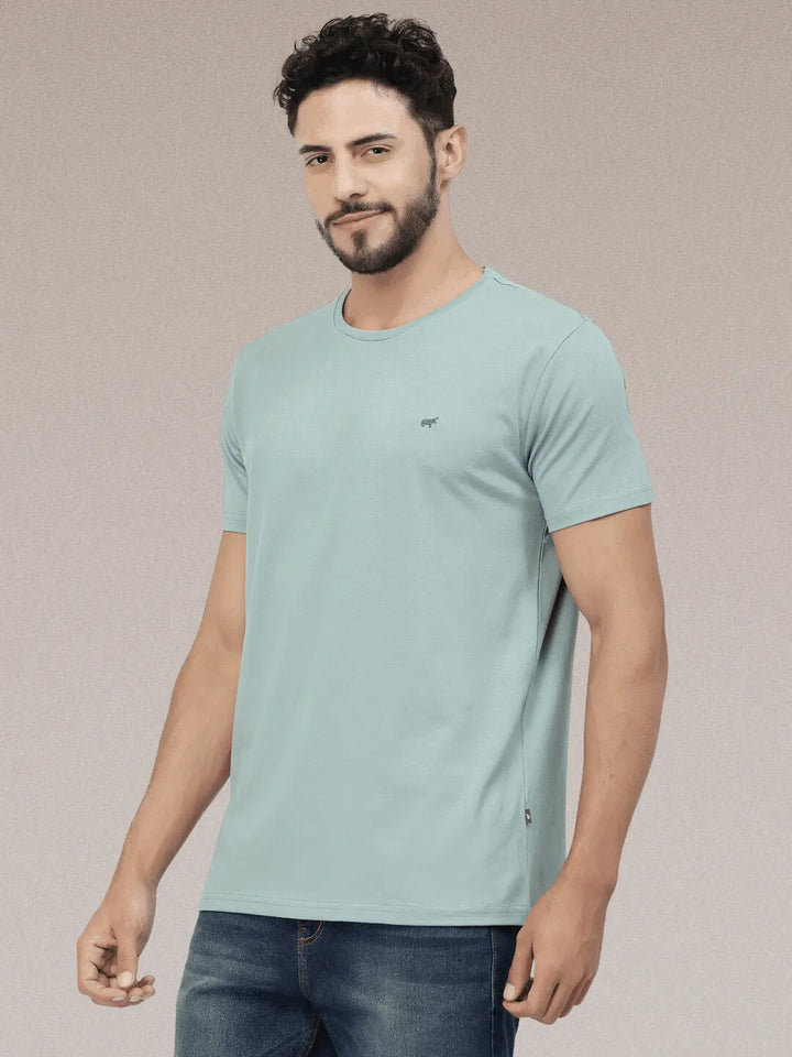 Basic Round Neck T-shirt - Braclo
