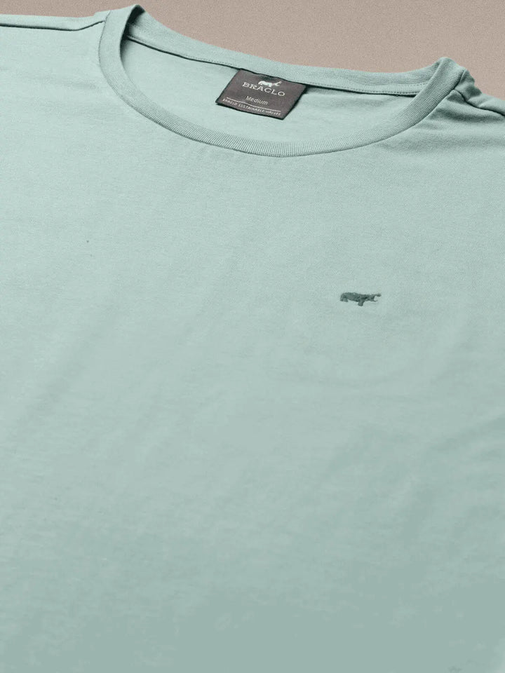 Basic Round Neck T-shirt - Braclo