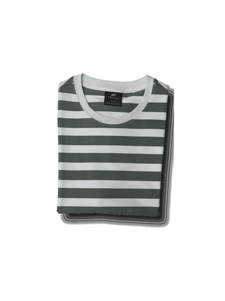 Pastel Green Stripe T-Shirt