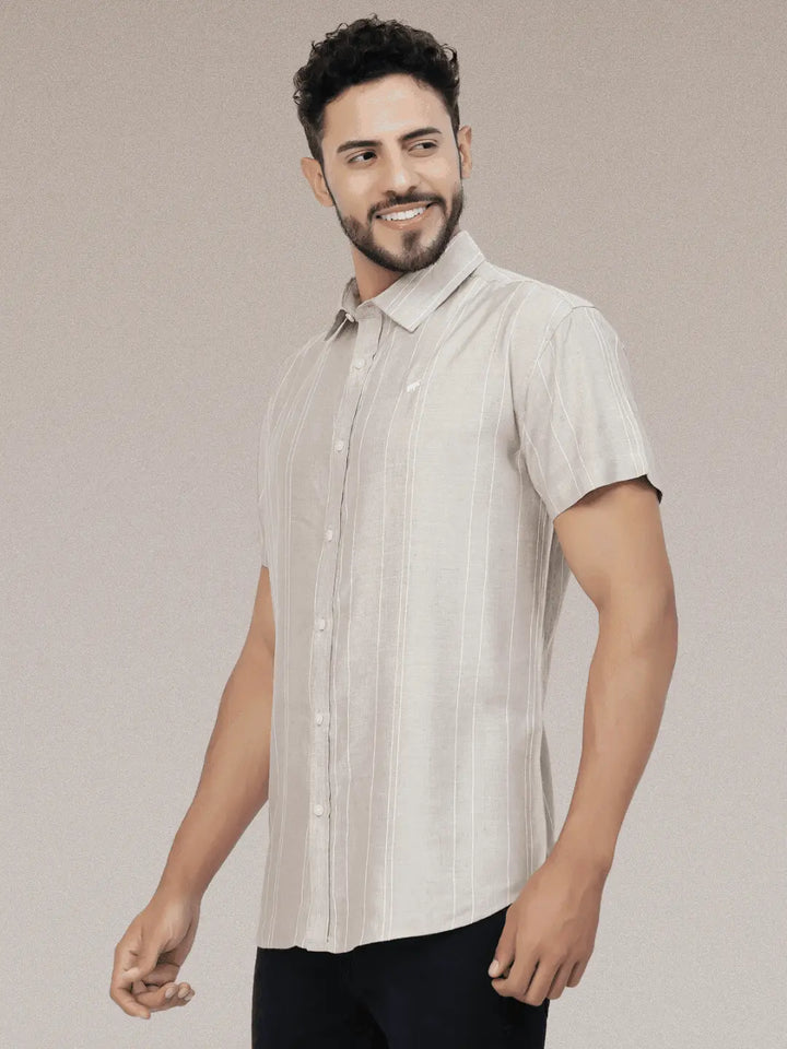 Sand Lines Casual Linen Shirt