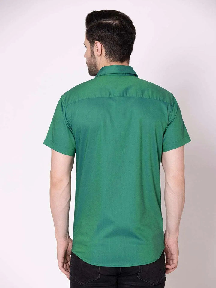 Teal Green Half Shirt