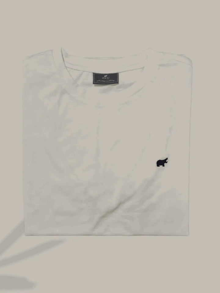 Basic Round Neck T-shirt - Braclo
