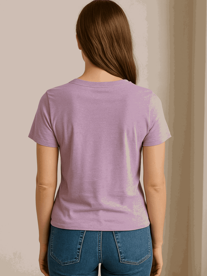V-Neck T-shirt - Lavender