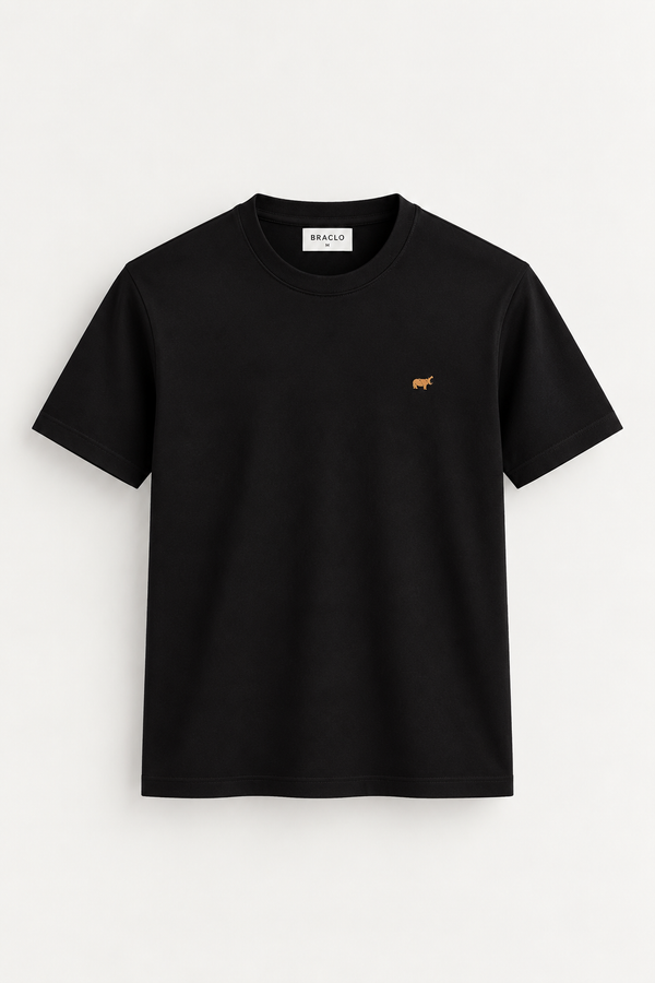 Black Round Neck Tshirt