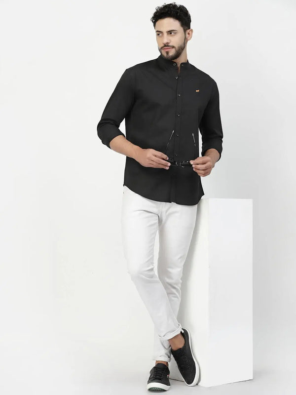 Easy Care Mandarin Casual Shirt - Braclo