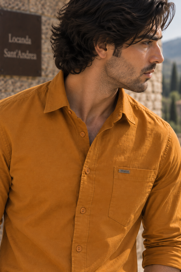 Mustard Twill Shirt