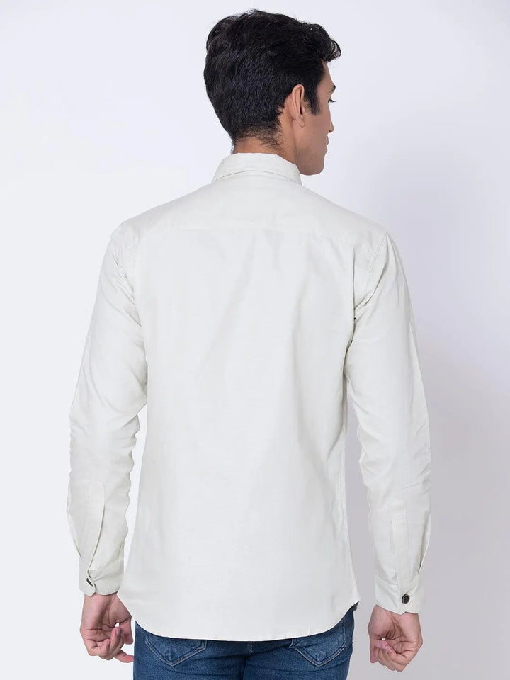 Pastel green Double Pocket Casual Shirt - Braclo