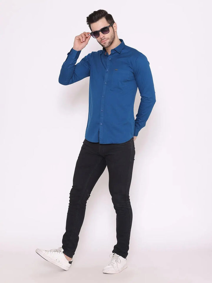 Slim Fit Twill Shirt - Braclo