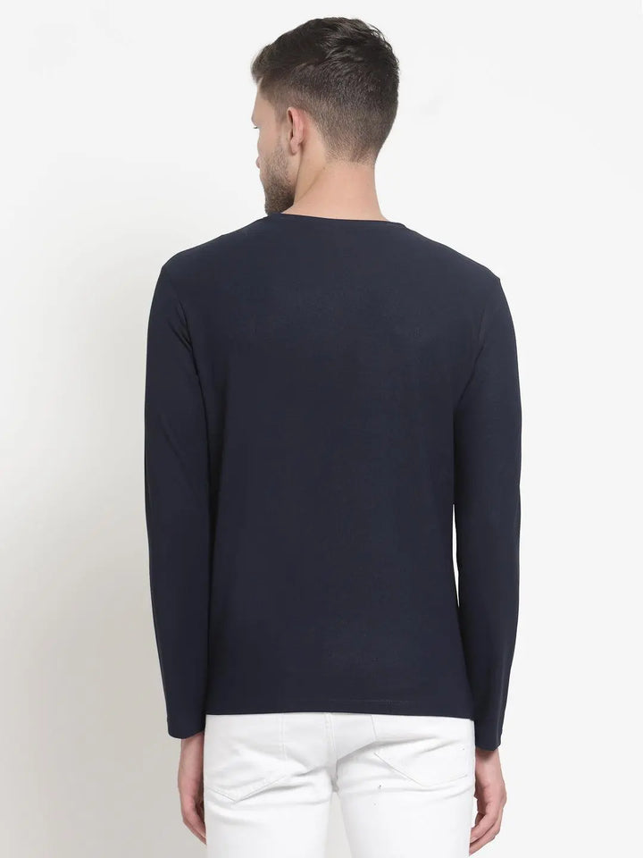 Basic Round Neck Full Sleeves T shirt - Braclo