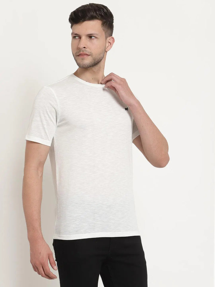 Basic Round Neck T-shirt - Braclo