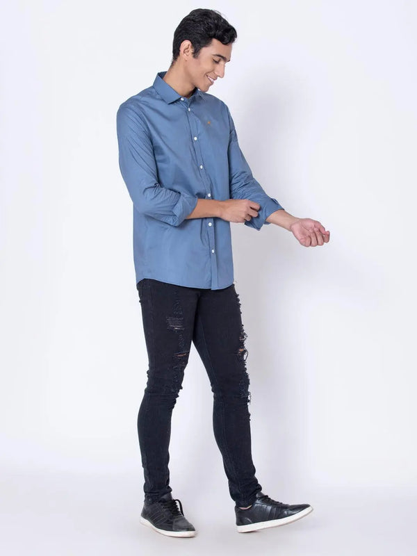 Ocean Blue Casual Shirt - Braclo