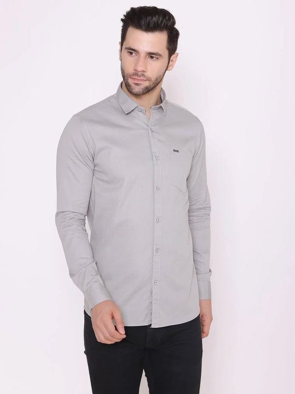 Slim Fit Twill Shirt - Braclo